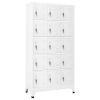 Locker Cabinet Light Gray 35.4"x15.7"x70.9" Steel
