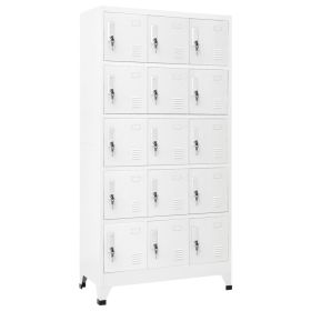 Locker Cabinet Light Gray 35.4"x15.7"x70.9" Steel