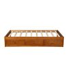Orisfur. Twin Size Platform Storage Bed with 3 Drawers RT