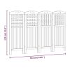 4-Panel Room Divider 63.8"x0.8"x45.3" Solid Wood Acacia