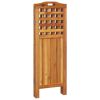 4-Panel Room Divider 63.8"x0.8"x45.3" Solid Wood Acacia