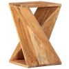 Side Table 13.8"x13.8"x21.7" Solid Wood Acacia