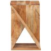 Side Table 13.8"x13.8"x21.7" Solid Wood Acacia