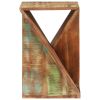 Side Table 13.8"x13.8"x21.7" Solid Wood Reclaimed