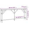 Console Table Brown Oak 70.9"x9.1"x29.5" Engineered Wood