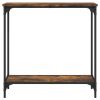 Console Table Smoked Oak 29.5"x12"x29.5" Engineered Wood