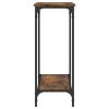 Console Table Smoked Oak 39.8"x12"x29.5" Engineered Wood