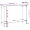 Console Table Black 39.8"x12"x29.5" Engineered Wood