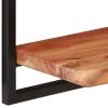 Wall Shelves 2 pcs 31.5"x9.8"x13.8" Solid Wood Acacia and Steel