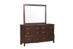 Transitional Style Bedroom Furniture 1pc Dresser of 6x Drawers Dark Cherry Finish Wooden Furniture