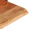 Wall Shelves 2 pcs 31.5"x9.8"x13.8" Solid Wood Acacia and Steel