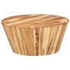 Coffee Table Ø25.6"x12.2" Solid Acacia Wood