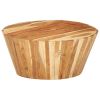Coffee Table Ø25.6"x12.2" Solid Acacia Wood