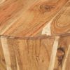 Coffee Table Ø25.6"x12.2" Solid Acacia Wood
