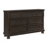 Traditional Design Bedroom Furniture 1pc Dresser of 7x Drawers Grayish Brown Finish Wooden Furniture