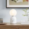 Frosted Glass Globe Resin Table Lamp