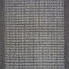 Machine Washable Faux Sisal Accent Rug Set, Gray, 3-Piece
