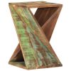 Side Table 13.8"x13.8"x21.7" Solid Wood Reclaimed