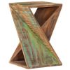 Side Table 13.8"x13.8"x21.7" Solid Wood Reclaimed