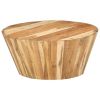 Coffee Table Ø25.6"x12.2" Solid Acacia Wood