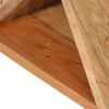 Side Table 13.8"x13.8"x21.7" Solid Wood Acacia