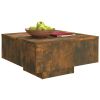 Coffee Table Smoked Oak 23.6"x23.6"x12.4" Engineered Wood