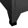 Locker Cabinet Anthracite 35.4"x17.7"x70.9" Steel