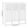 3-Panel Room Divider 47.8"x0.8"x45.3" Solid Wood Acacia