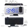 7.5In Mirror LED Digital Alarm Clock W/ Dual Alarms 4 Dimmer 12/24 Hour