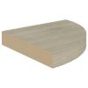 Floating Corner Shelf Oak 9.8"x9.8"x1.5" MDF