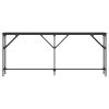 Console Table Black 70.9"x9.1"x29.5" Engineered Wood