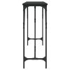 Console Table Black 78.7"x11.4"x29.5" Engineered Wood