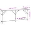 Console Table Black 70.9"x9.1"x29.5" Engineered Wood