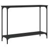 Console Table Black 39.8"x12"x29.5" Engineered Wood