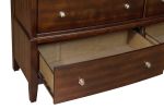 Transitional Style Bedroom Furniture 1pc Dresser of 6x Drawers Dark Cherry Finish Wooden Furniture