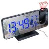 7.5In Mirror LED Digital Alarm Clock W/ Dual Alarms 4 Dimmer 12/24 Hour