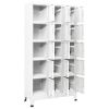 Locker Cabinet Light Gray 35.4"x15.7"x70.9" Steel