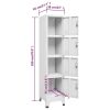 Locker Cabinet with 4 Compartments 15"x17.7"x70.9"