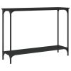 Console Table Black 39.8"x12"x29.5" Engineered Wood