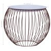 Coffee Table Gold Ø 16.1"