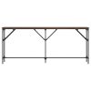 Console Table Brown Oak 70.9"x9.1"x29.5" Engineered Wood