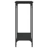 Console Table Black 39.8"x12"x29.5" Engineered Wood