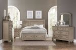 Classic Bedroom Furniture 1pc Dresser with 7 Drawers and Jewelry Tray Traditional Design Furniture Gray Finish