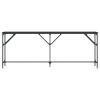 Console Table Black 78.7"x11.4"x29.5" Engineered Wood