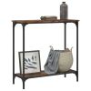 Console Table Smoked Oak 29.5"x12"x29.5" Engineered Wood