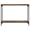 Console Table Smoked Oak 39.8"x12"x29.5" Engineered Wood