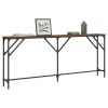 Console Table Brown Oak 70.9"x9.1"x29.5" Engineered Wood