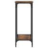 Console Table Smoked Oak 29.5"x12"x29.5" Engineered Wood