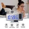 7.5In Mirror LED Digital Alarm Clock W/ Dual Alarms 4 Dimmer 12/24 Hour