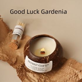 Coconut Aromatherapy Candle Gift Box (Option: Good Luck Gardenia)